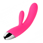 Ярко-розовый вибратор-кролик 19см с нагревом Svakom Angel Flexible Heating Rabbit Vibrator SUDV-03B-PMR