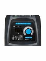 Сварочный инвертор Solaris MMA 211, ручная дуговая MMA-сварка, цифровая индикация, 20-210A, 5.6 кВ·А