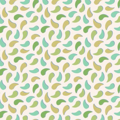 капли в зеленых тонах