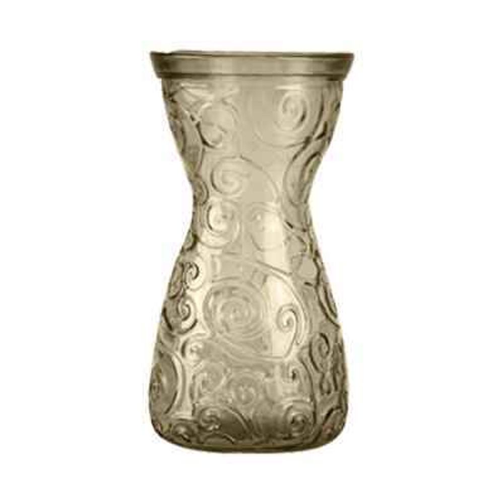 Емкость для интерьера ваза стекло 22 см 1,0 л бледно-зеленый