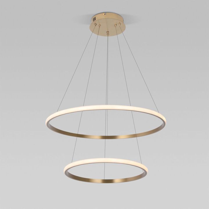 Подвесной светодиодный светильник Eurosvet Collars 90264/2 латунь