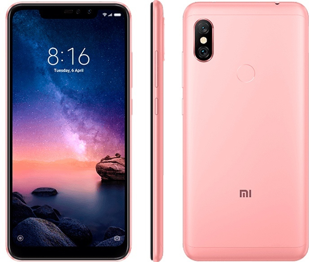 Смартфон Xiaomi Redmi Note 6 Pro Rose Gold  64ГБ