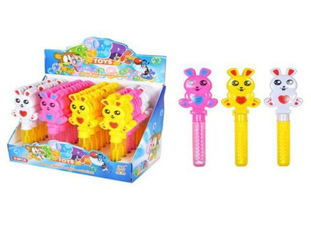 Мыльные пузыри  30мл, 18см  "Животное" трещетка