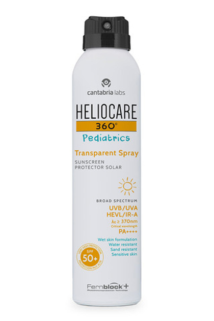 Спрей солнцезащитный для детей Cantabria Labs HELIO 360` Pediatrics Transparent Spray SPF50+ 200 мл