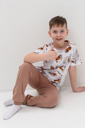 Пижама с брюками для мальчика Бассет