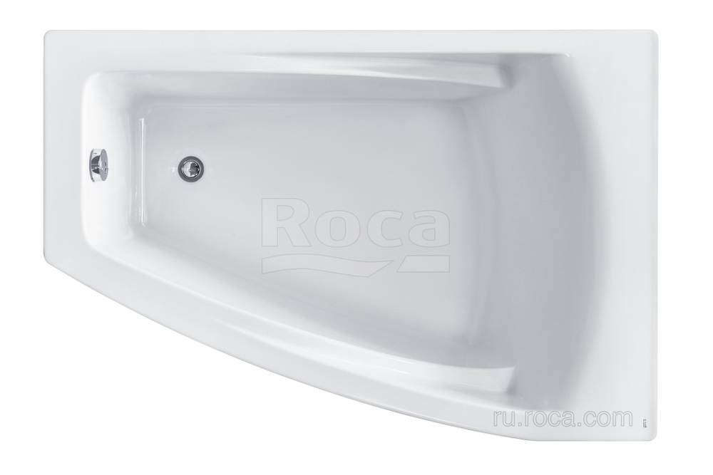 Акриловая ванна Roca Hall Angular 150х100 асимметричная правая белая ZRU9302865