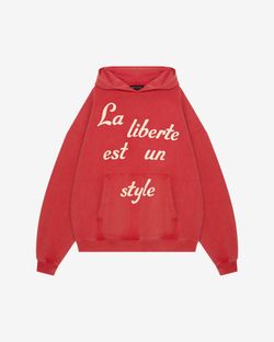 Худи Temps de Liberté красное