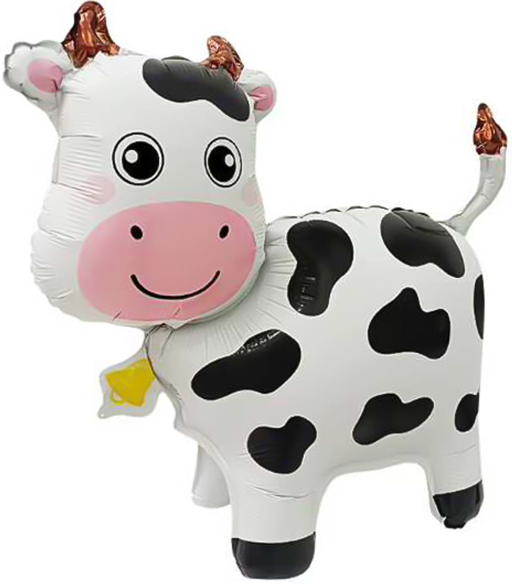 Шар (24''/61 см) Фигура 3D, Милая корова, 1 шт. в уп.
