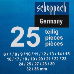 Ключи комбинированные, набор 25пр. (6-25, 27, 28, 30, 32, 36мм) Scheppach Sch-5261P36