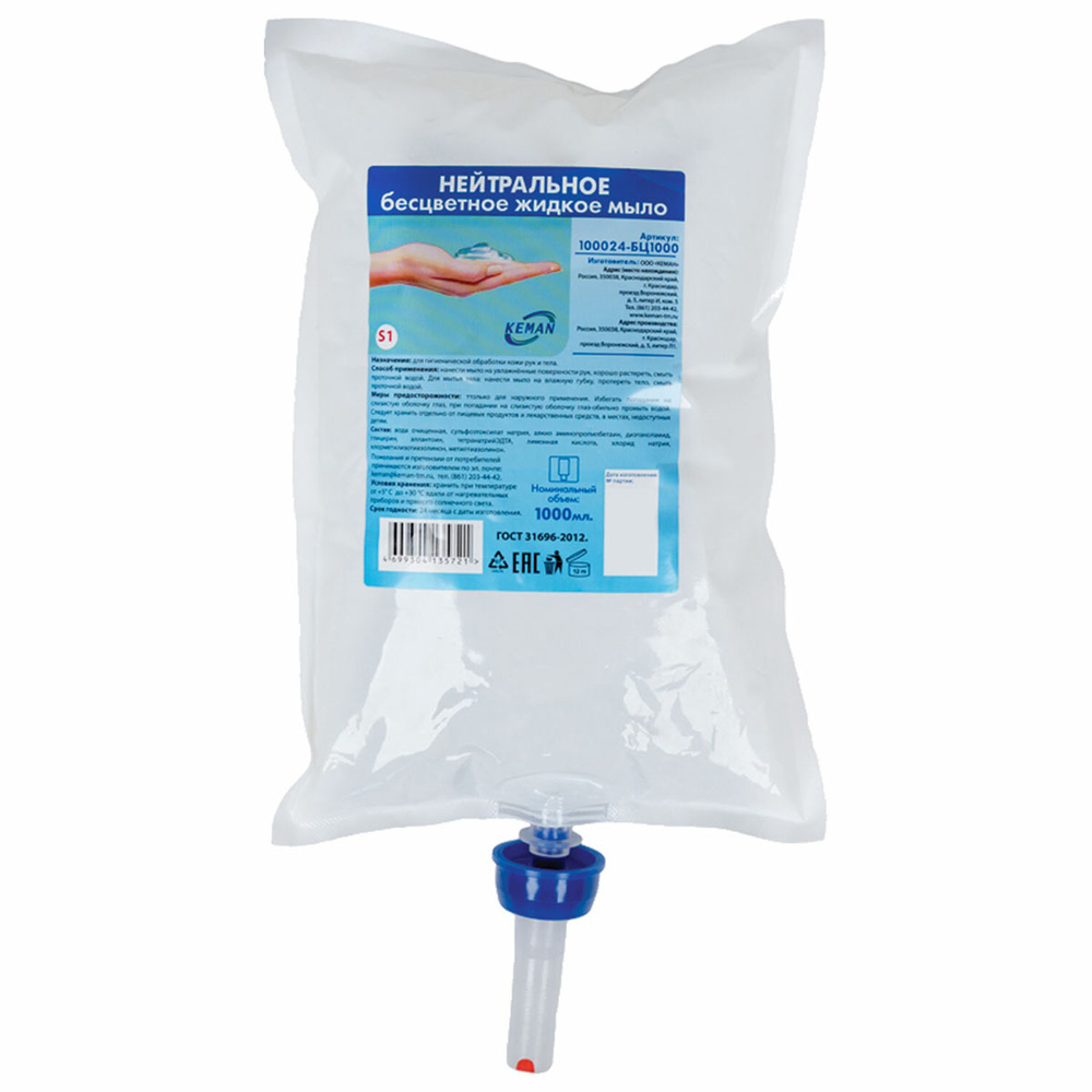 Жидкое мыло Keman S1 100024-1000 1 л