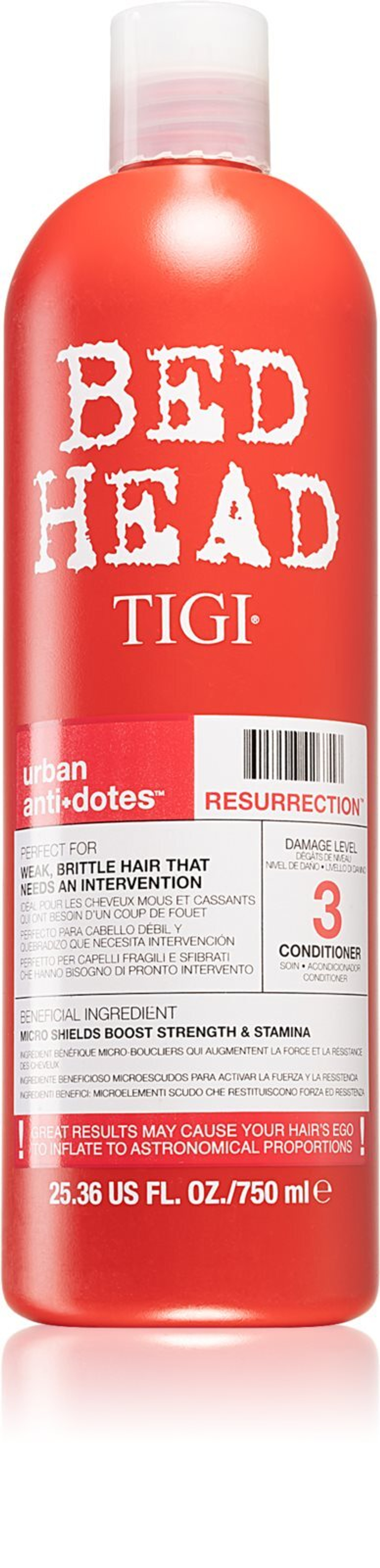 TIGI Bed Head Urban Antidotes Resurrection - кондиционер для ослабленных, поврежденных волос /   750  ml  / GTIN 615908426717