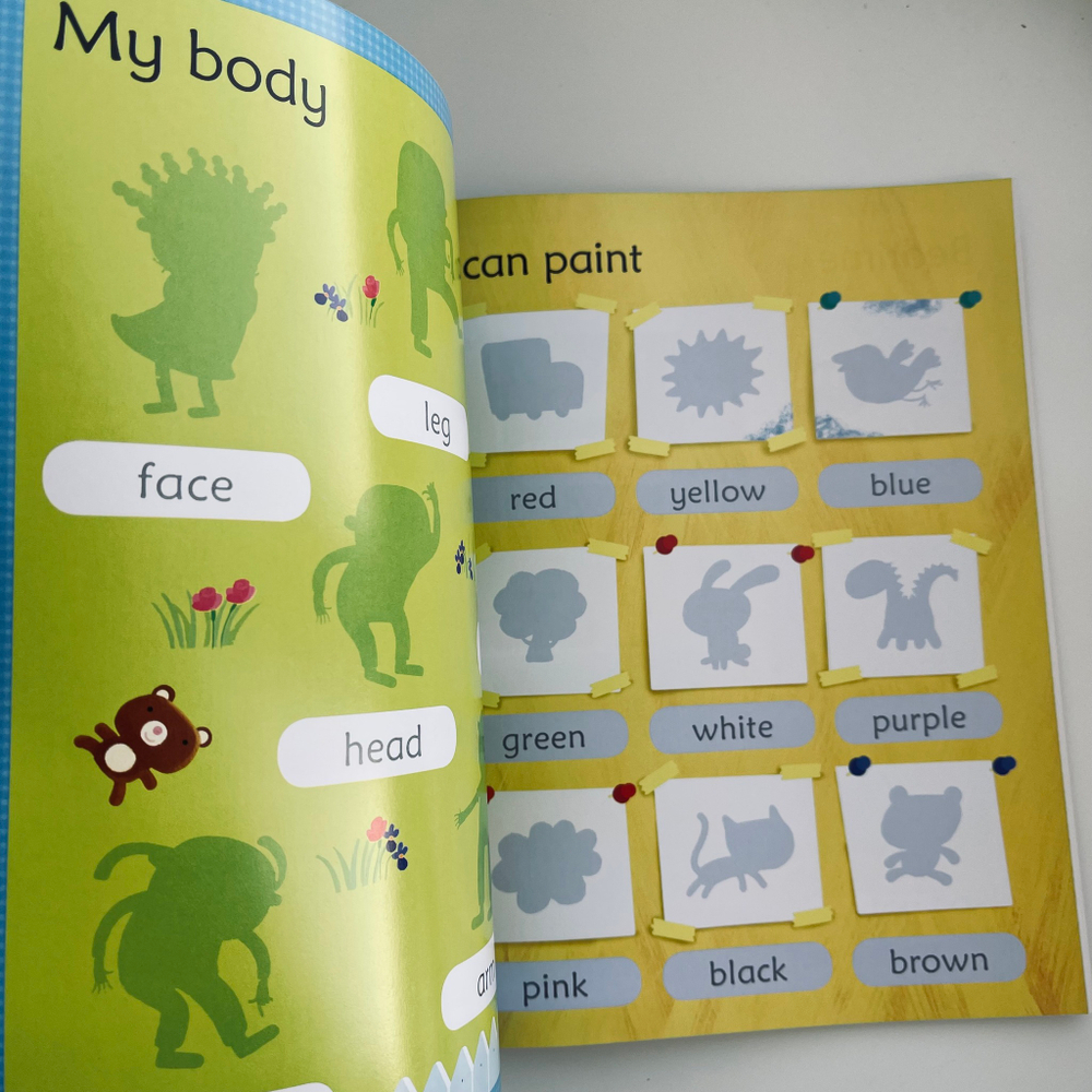 100 First English Words. Sticker Book.