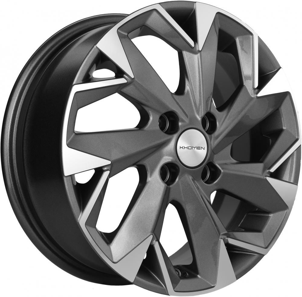 Khomen 1402 5.5x14 4x100 ET 43 Dia 67.1 (grey)