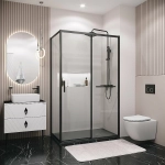 Душевой уголок Grossman Style 120.K33.05.1190.21.00 110x90 стекло прозрачное/профиль черный матовый