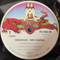 Винтажная виниловая пластинка LP Mike Oldfield Ommadawn (Japan 1975) (No obi)