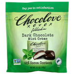 Chocolove, Крем с начинкой из темного шоколада и мяты, 55% какао, 100 г (3,5 унции)