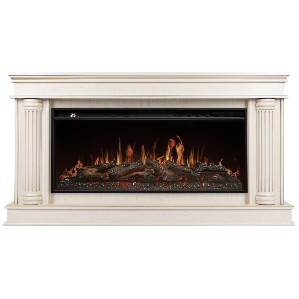 Портал Firelight Olympia 42/40/36, слоновая кость с золотой патиной