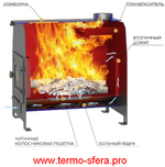 Печь отопительная Везувий "Комфорт 300" (ДТ-3)