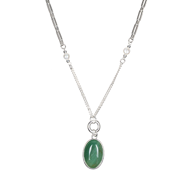 Колье Fiore Luna GREEN AVENTURINE LN5155 G/S