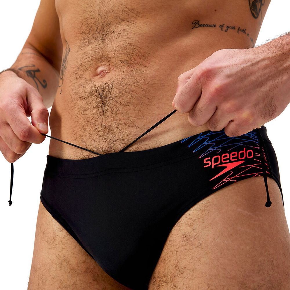 Плавки SPEEDO Medley Logo 7сm Brief, 8-0973918964, р.30 (рос.46), нейлон, эластан, черный