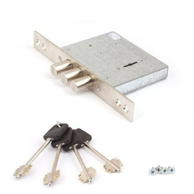 Замок Апекс врезной T-57/S8-CR (NI) хром б/о сувальд