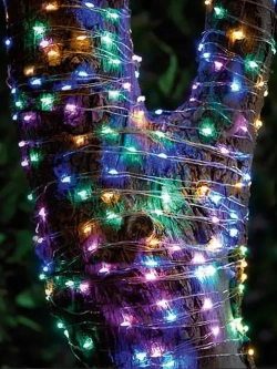 Светодиодная гирлянда садовая "Роса" на солнечной батарее, ARTSTYLE, CL-SS32M, 100 светодиодов, 9,9м, мультицвет.