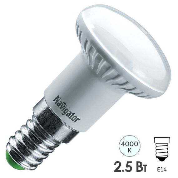 Лампа светодиодная Navigator R39 220V Е14 2,5W 4000K 19007