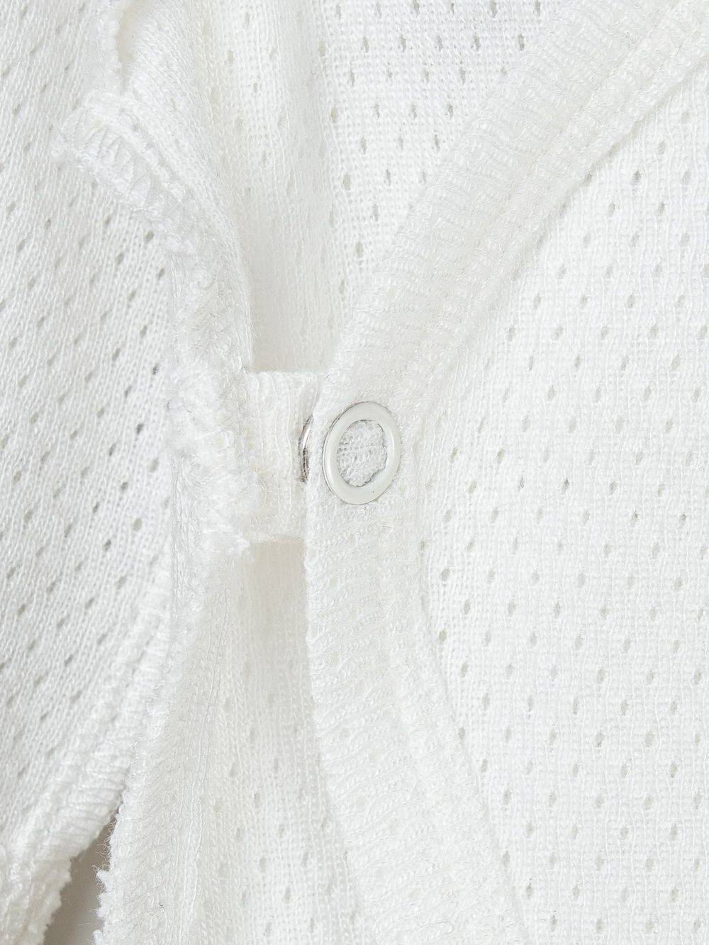 Слип на кнопках "Молоко" из ажурного хлопка 0+