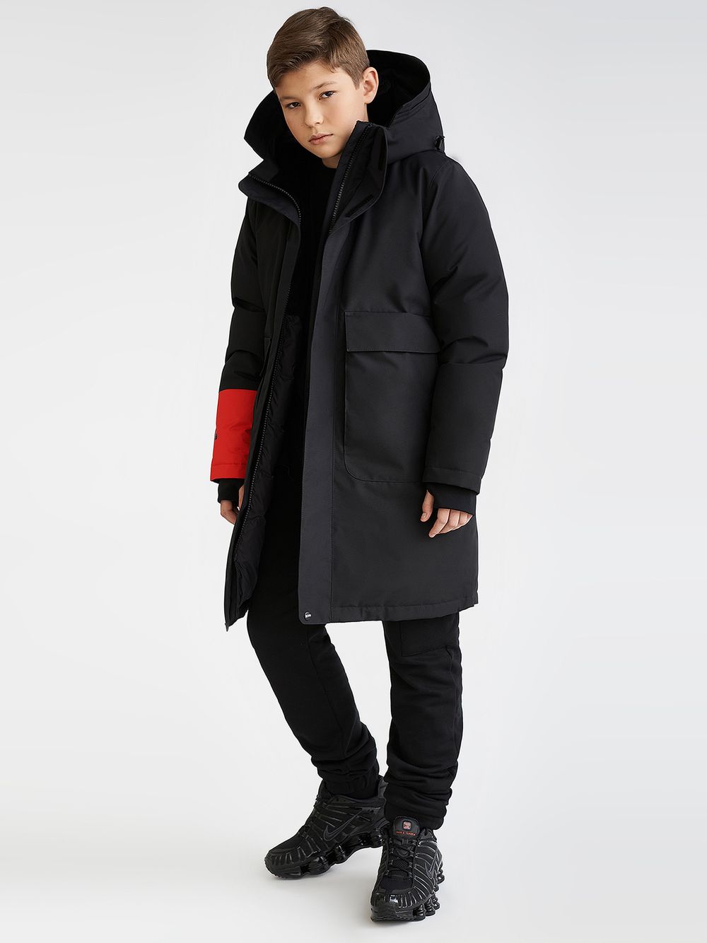 Куртка для мальчика пуховая BASK juno ROYCE черный