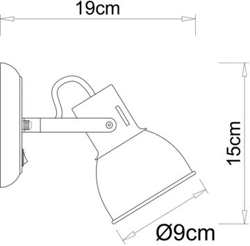 Спот 1*E14 A1677AP-1GO черный Jovi Arte Lamp