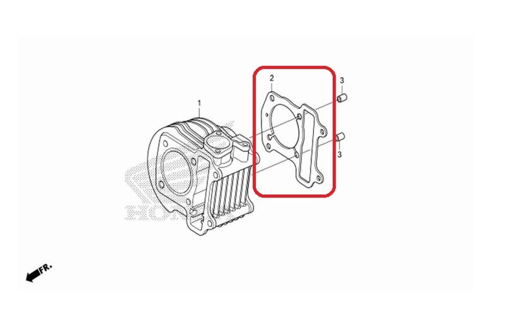 12191GGC900. GASKET, CYLINDER. Zoomerx. Zoomerx buy OEM spare parts from Thailand