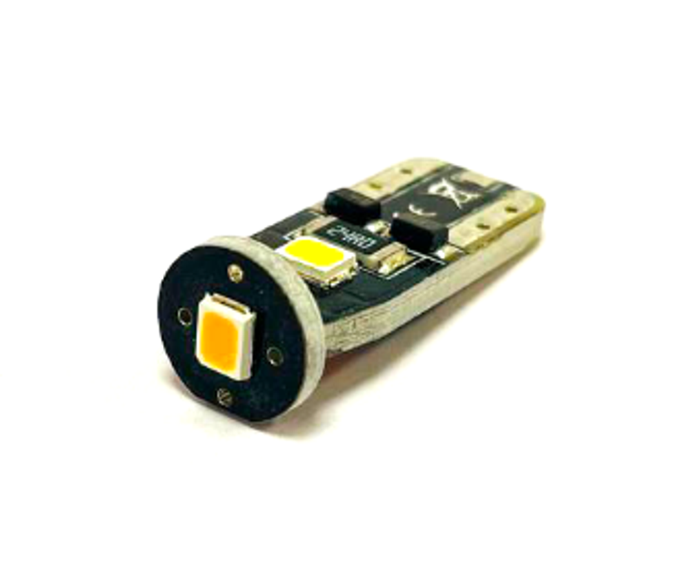 Светодиодная лампа W5W T10-3W-PY-8G (оранжевый), 1шт