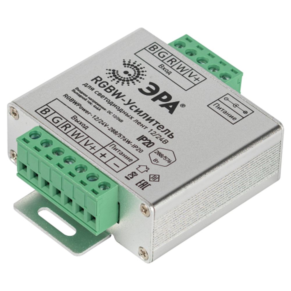 Усилитель сигнала ЭРА RGBWPower -12/24V-288/576W-IP20 | Усилители для лент