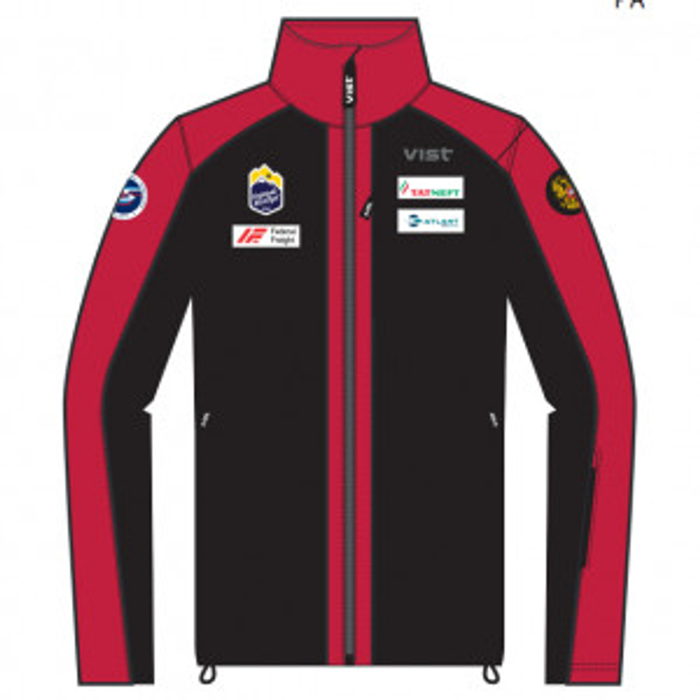 VIST 25/26 виндстоппер софтшелл юниорский Vist Atlan Softshell Jacket Junior Russia Ski Team