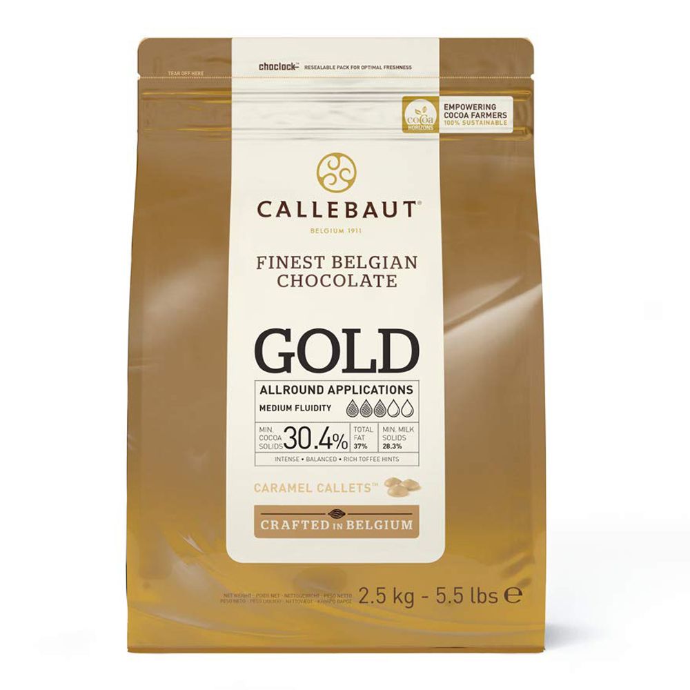 Шоколад со вкусом карамели Gold 30,4% Callebaut Бельгия 250г