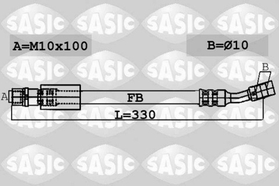 SASIC - 6606084-SAS - Brake Hose