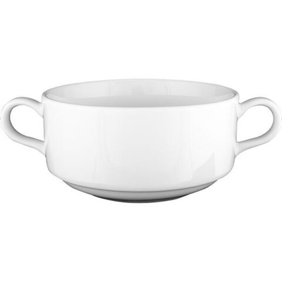 Чашка бульонная «Белая» Практик;фарфор;320мл;,H=53,L=110/162мм;белый (Цвет: белый)