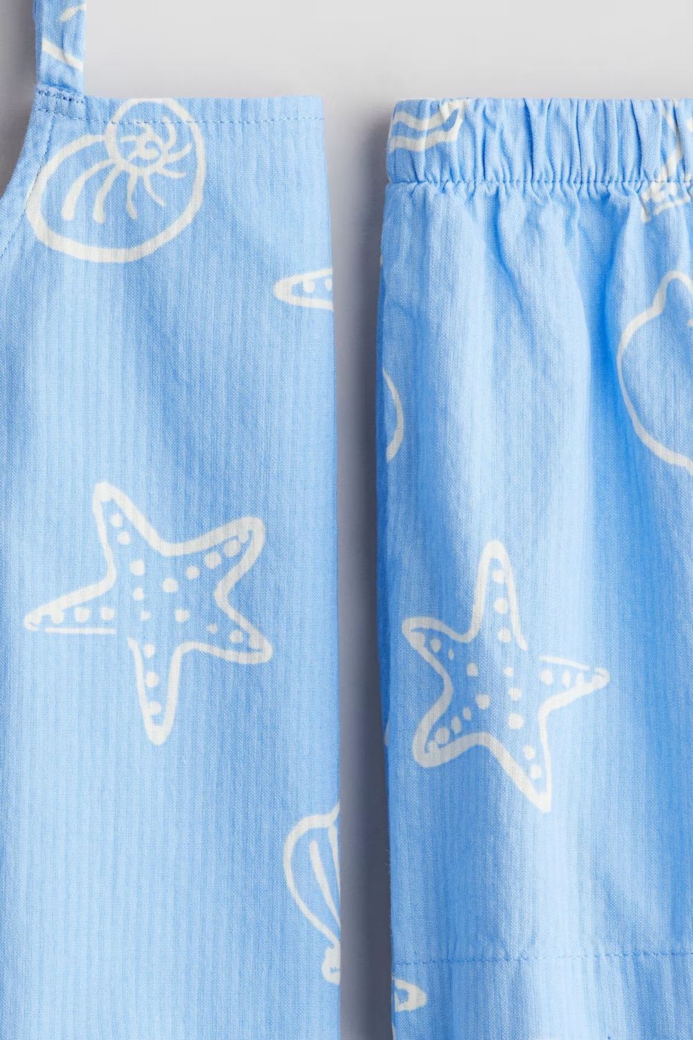 H&M Комплект из топа и шорт, голубой