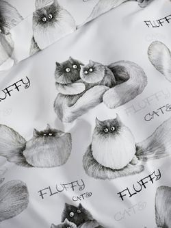 Постельное белье поплин Сказка "Флиппи" семейное Наволочка 50х70 см 2 шт Простынь на резинке 160x200 см Пододеяльник 145x215 см 2шт