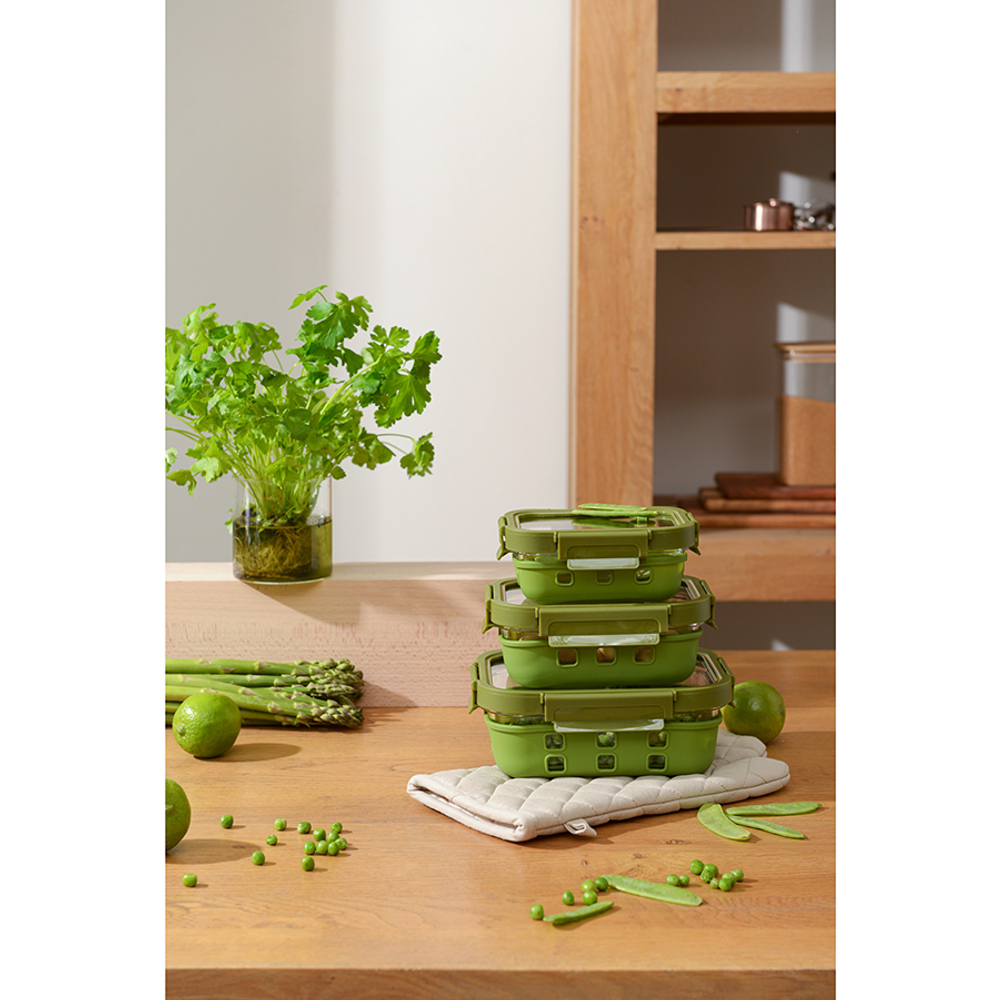 Контейнер Smart Solutions 640мл зеленый в чехле