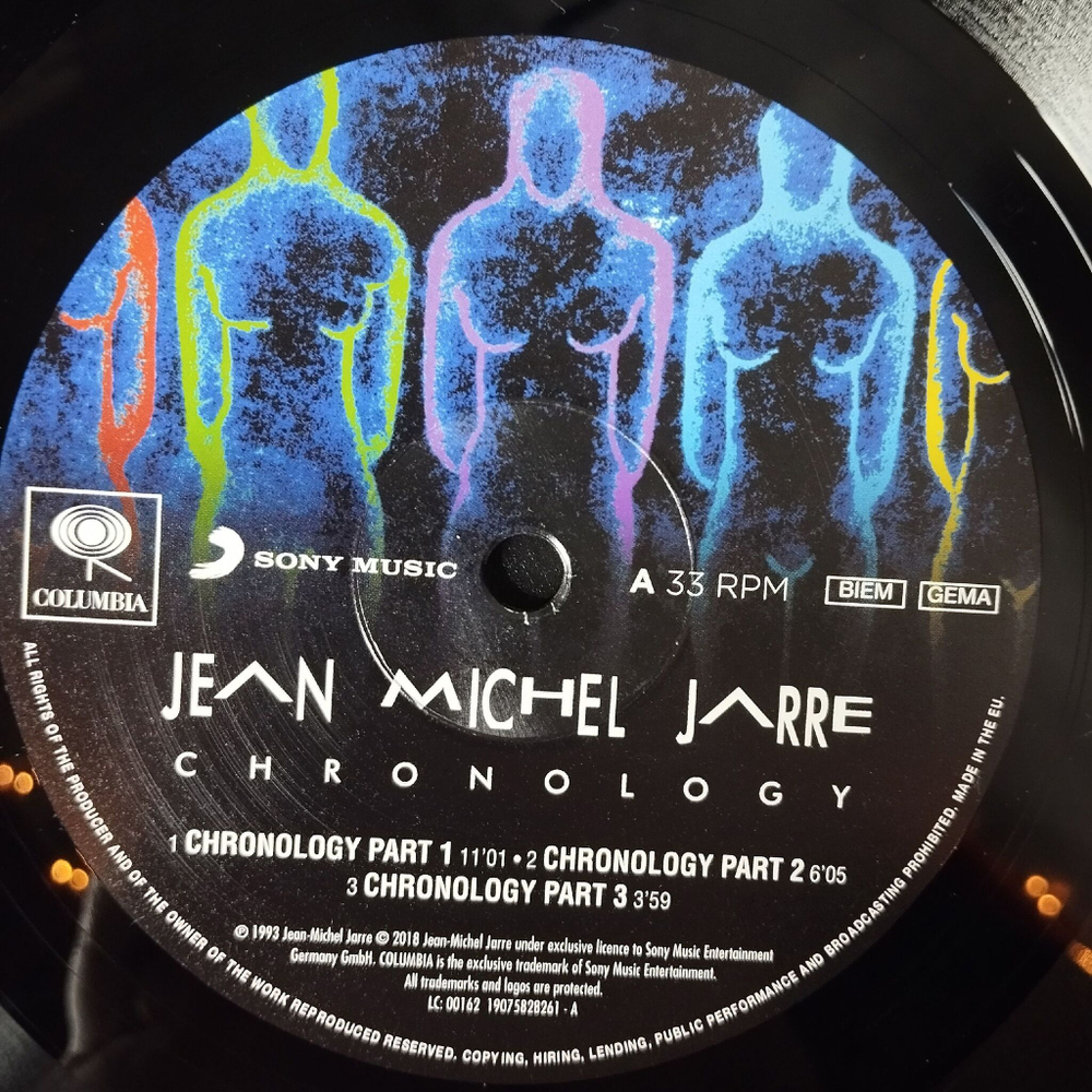 Винтажная виниловая пластинка LP Jean Michel Jarre Chronology (Germany 2018)