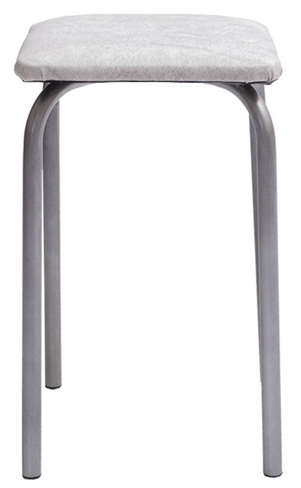 Табурет к/з бел.сер. К-с белый