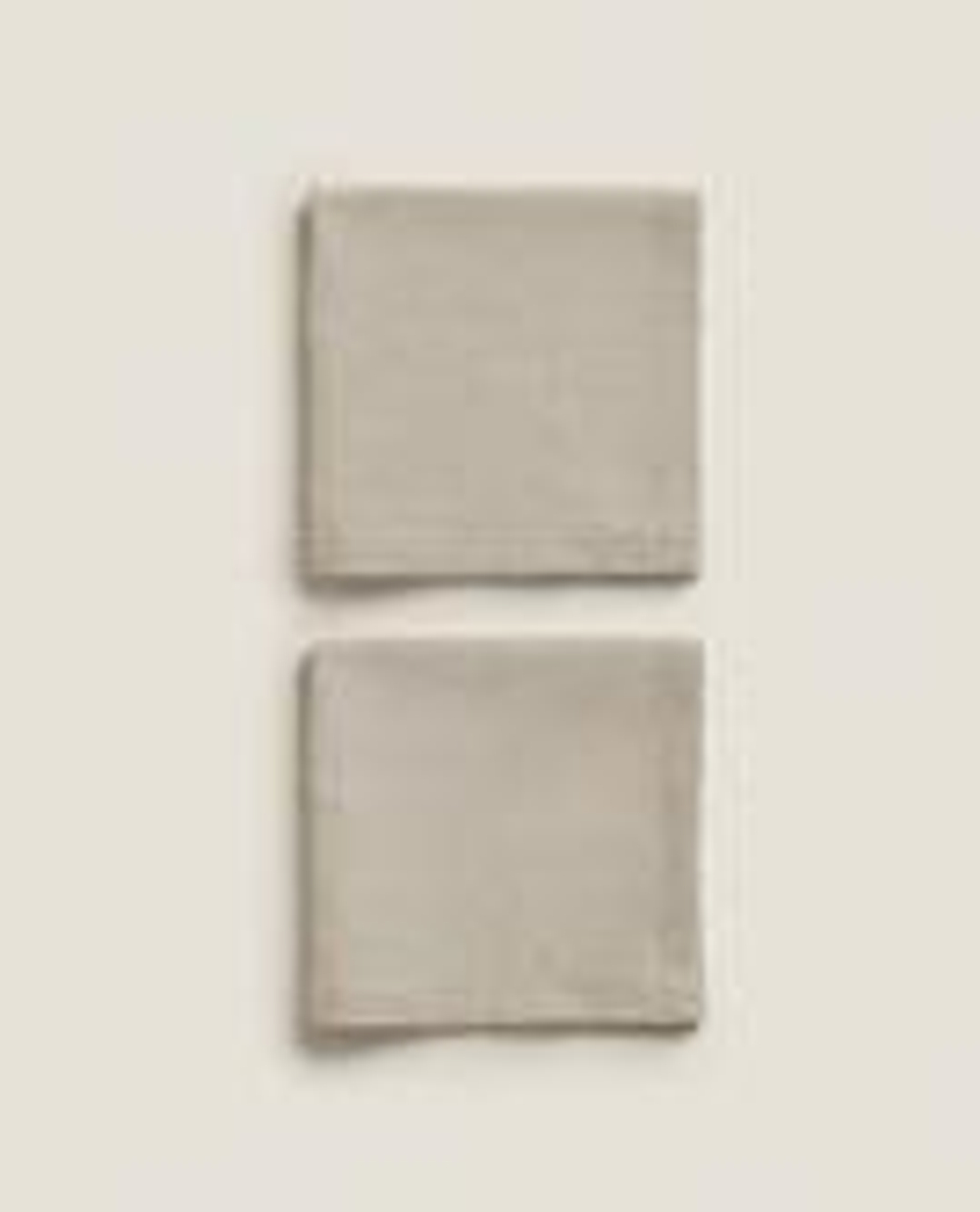ZARA HOME САЛФЕТКА ИЗО ЛЬНА, СВЕТЛО-БЕЖЕВЫЙ