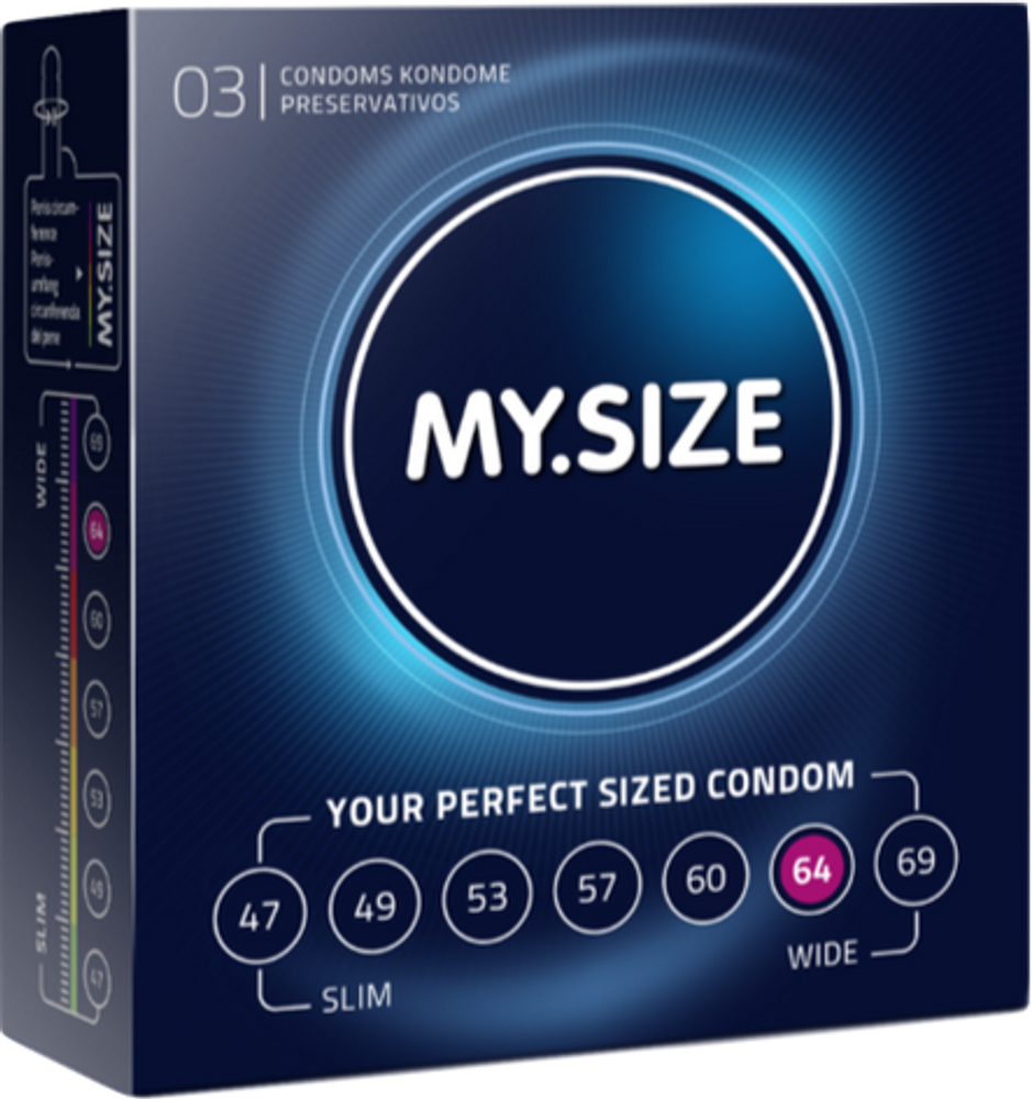 Презервативы MY.SIZE 64*223, 3 шт