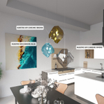 Светильник подвесной Crystal Lux NUESTRO SP1 CHROME/SMOKE