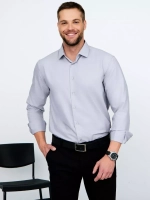 Рубашка классическая с длинным рукавом приталенная
