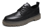 Jeep Casual Leather Shoes Men"s Low top Black