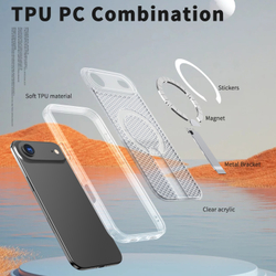 Прозрачный чехол Mesh Pro Magnetic Case для iPhone 17 Air