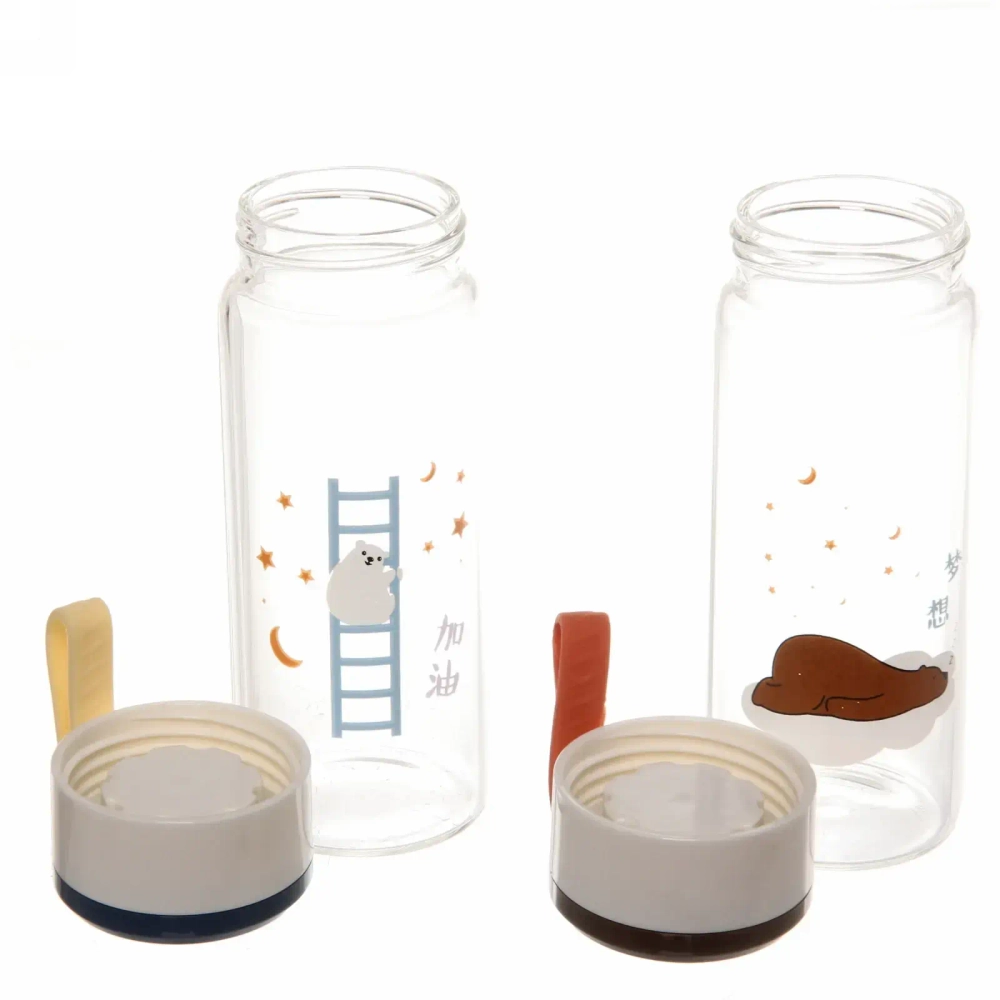 Бутылка питьевая стеклянная 320мл «Полярный Мишка»