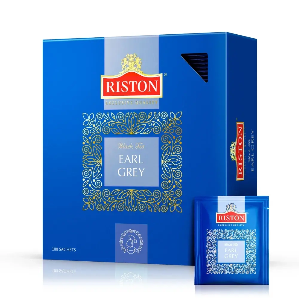 Чай черный в пакетиках Riston "Earl Grey", 100 шт